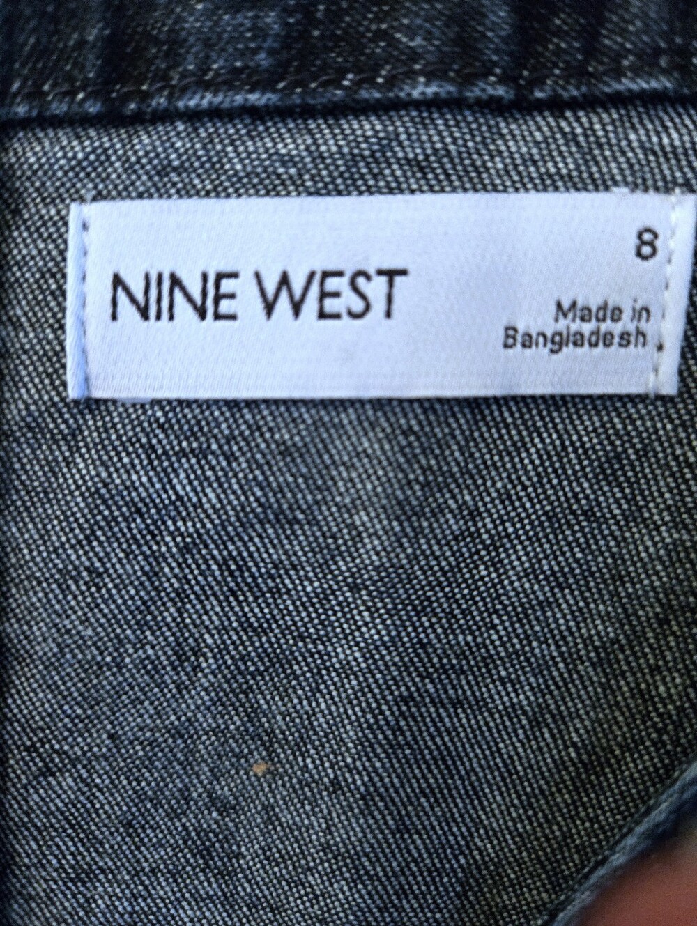 Jean Jumpsuit V Neck Zip Front Denim Nine West NWT 💙 RETAIL $70- - Picture 10 of 13
